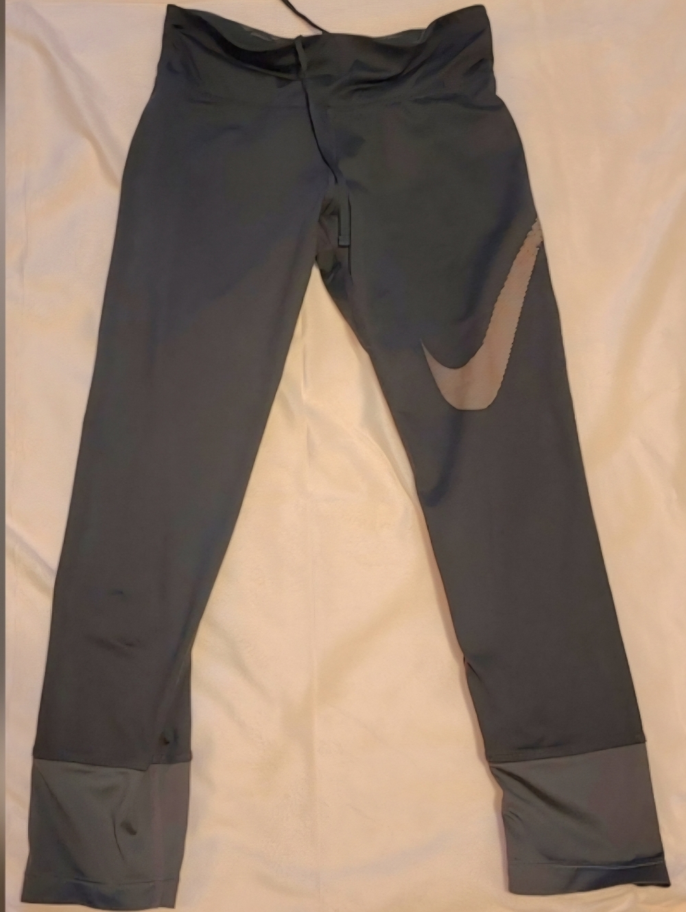 Nike Women's Dri-FIT Black Mesh Panel Capri Leggings Size XS